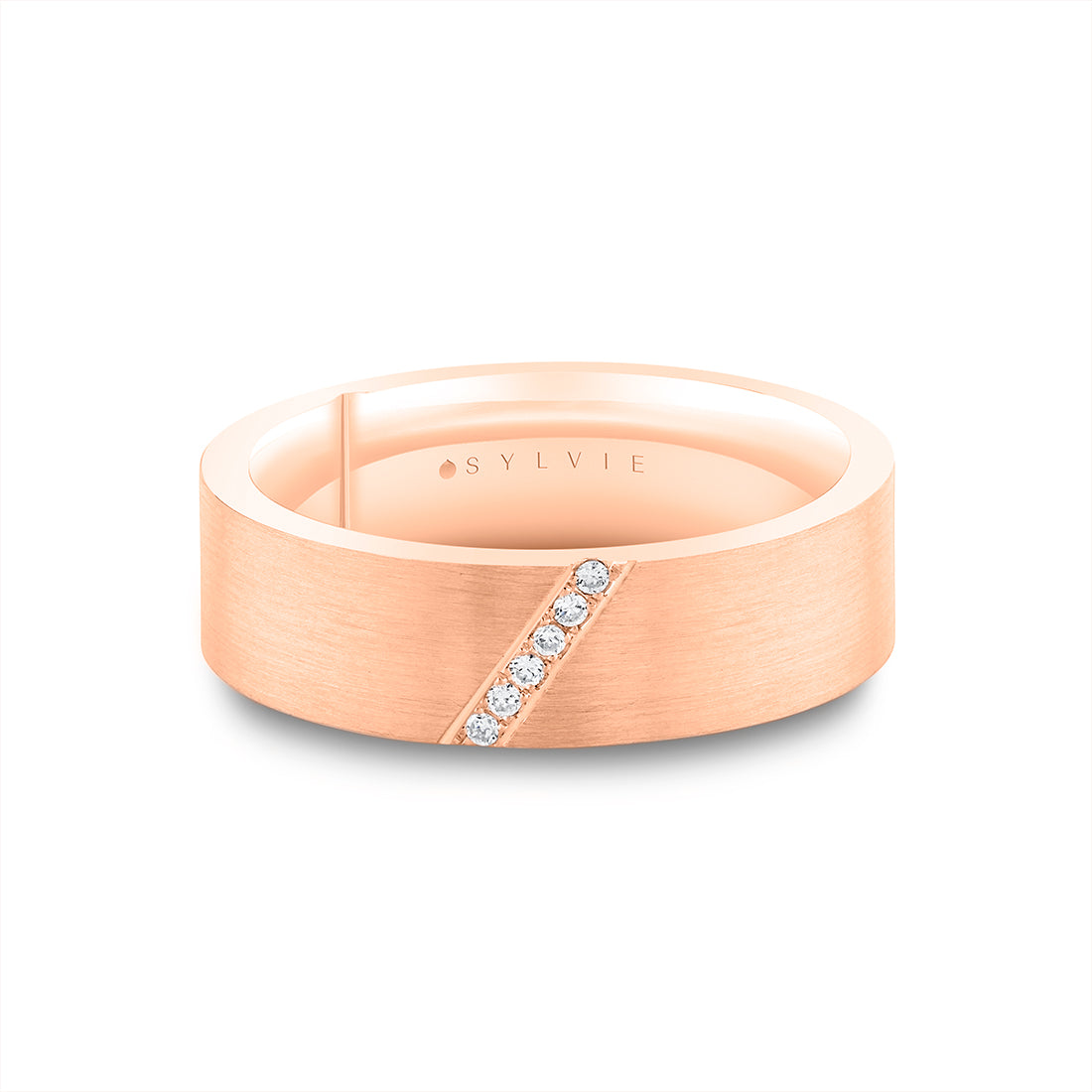 Fluted Shell Geometric Brushed Men's Band - Benedict