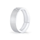 Fluted Shell Geometric Brushed Men's Band - Benedict