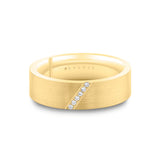 Fluted Shell Geometric Brushed Men's Band - Benedict