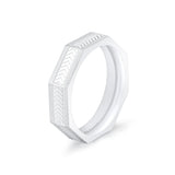 Shell Apex Octagonal Engraved Men's Band - Gavin