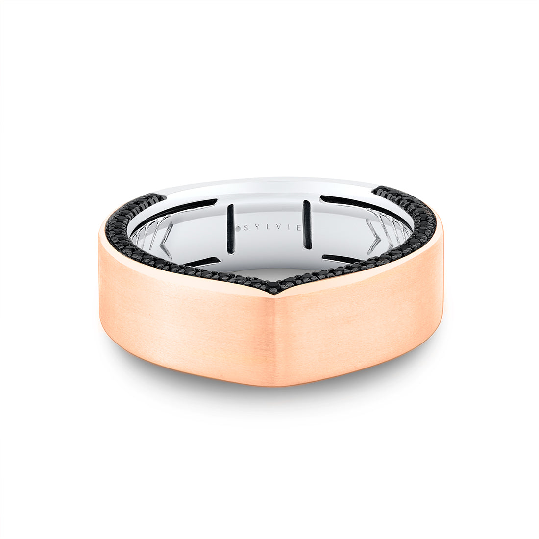 Shell Iconelle Two Tone Black Diamond Men's Band - Henri