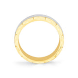 Fluted Shell Two Tone Brushed Men's Band - Francis