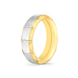 Fluted Shell Two Tone Brushed Men's Band - Francis