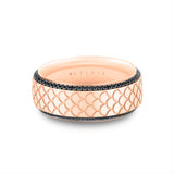 Heritage Engraved Black Diamond Men's Band - Damian