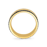 Shell Apex Engraved Black Diamond Men's Band - Isaac