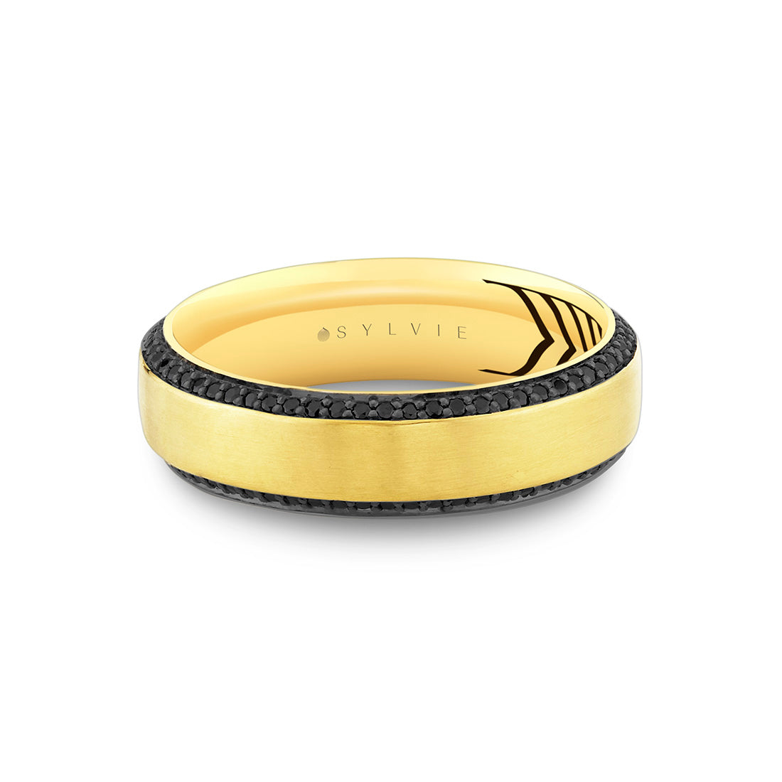 Shell Apex Brushed Black Diamond Men's Band - Jax