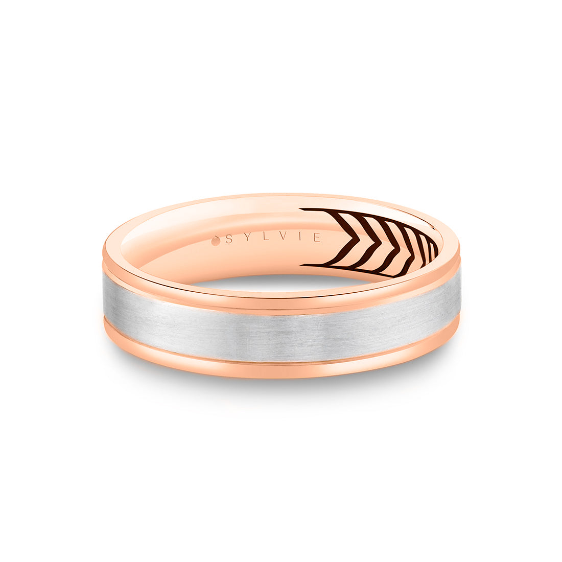 Shell Apex Two Tone Brushed Men's Band - Julian