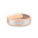 Shell Apex Two Tone Brushed Men's Band - Julian