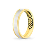 Shell Apex Two Tone Brushed Men's Band - Julian