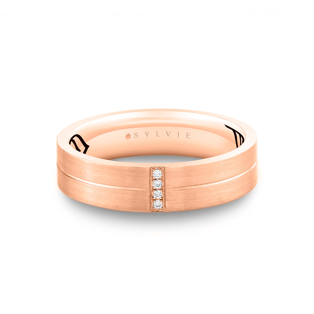 Shell Apex Brushed Diamond Men's Band - Knox