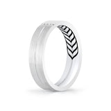 Shell Apex Brushed Diamond Men's Band - Knox