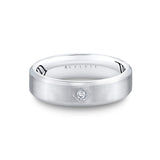 Shell Apex Brushed Diamond Men's Band - Lucien