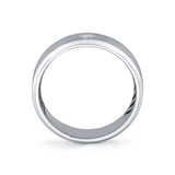 Shell Apex Brushed Diamond Men's Band - Lucien