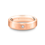 Shell Apex Brushed Diamond Men's Band - Lucien