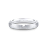 Fluted Shell Brushed Diamond Men's Band - Griffin