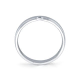 Fluted Shell Brushed Diamond Men's Band - Griffin