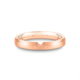 Fluted Shell Brushed Diamond Men's Band - Griffin