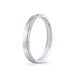 Fluted Shell Brushed Diamond Men's Band - Griffin