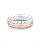 Fluted Shell Two Tone Men's Band - Holden