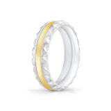 Fluted Shell Two Tone Men's Band - Holden