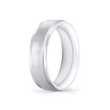 Heritage Knurled Flat Edge Men's Band - Neo