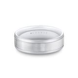 Heritage Brushed Beveled Edge Men's Band - Pierce
