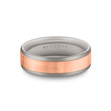 Heritage Brushed Beveled Edge Men's Band - Pierce