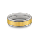 Heritage Brushed Beveled Edge Men's Band - Pierce