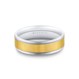 Heritage Brushed Beveled Edge Men's Band - Pierce