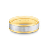 Heritage Brushed Beveled Edge Men's Band - Pierce