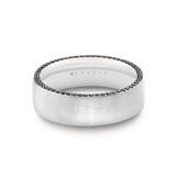 Heritage Brushed Men's Band with Diamond Profile - Inigo