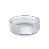 Heritage Brushed Men's Band with Diamond Profile - Inigo