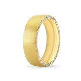 Heritage Brushed Channel Two Tone Men's Band - Quillian