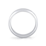 Fluted Shell Edge Knurled Channel Men's Band with Bevel Edges - Shiloh