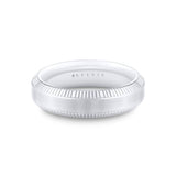 Heritage Brushed Men's Band with Polished Groove Lines - Tobias