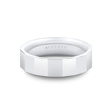 Heritage Knurled Concave Men's Band with Beveled Edges - Valen