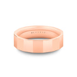 Heritage Knurled Concave Men's Band with Beveled Edges - Valen