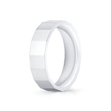 Heritage Knurled Concave Men's Band with Beveled Edges - Valen
