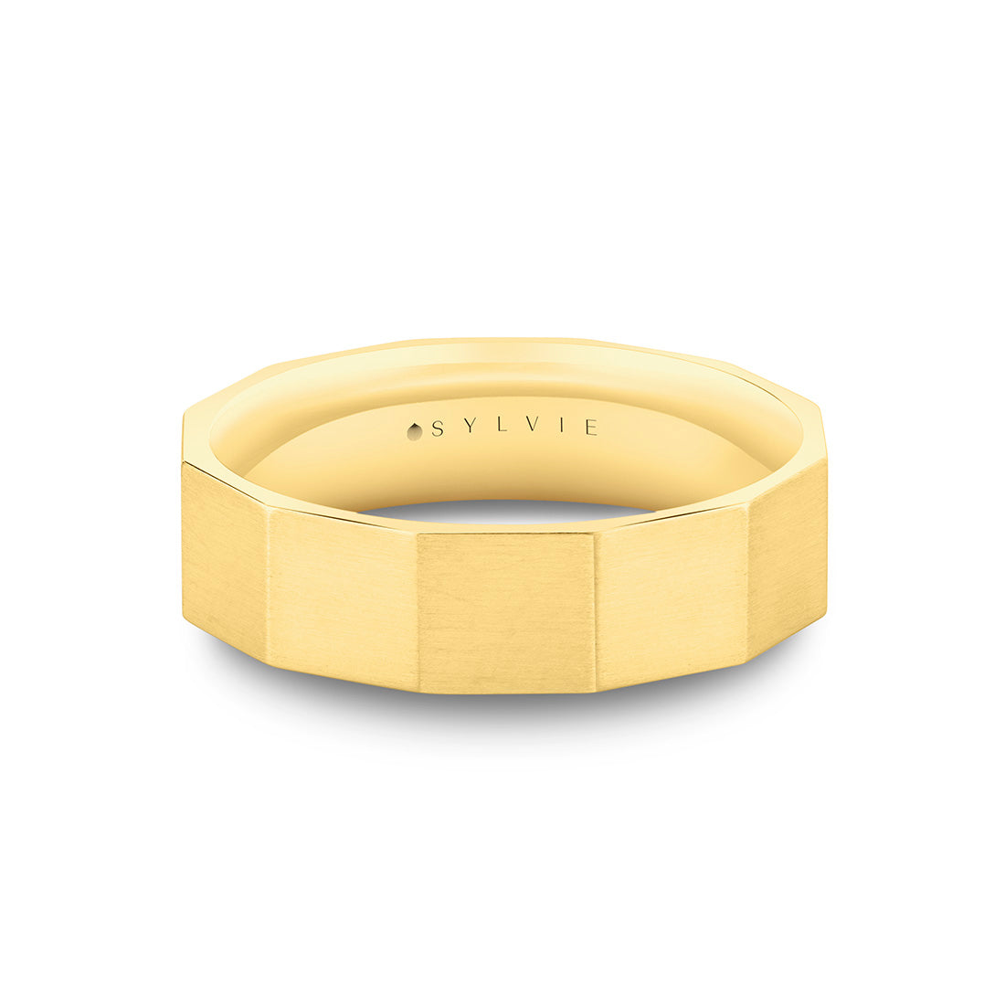 Heritage Polished Geometric Men's Band - Warren