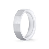 Heritage Polished Geometric Men's Band - Warren