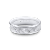 Heritage Knurled Men's Band with Polished Center Groove - Yale