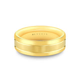 Heritage Knurled Channel Two Tone Men's Band - Quade