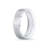 Heritage Polished Men's Band with Brushed Center Channel - Ezra