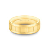 Heritage Brushed Center Channel Men's Band with Grooved Edges - Udall