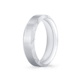 Heritage Polished Men's Band with Double Grooved Brushed Center Channel - Gideon