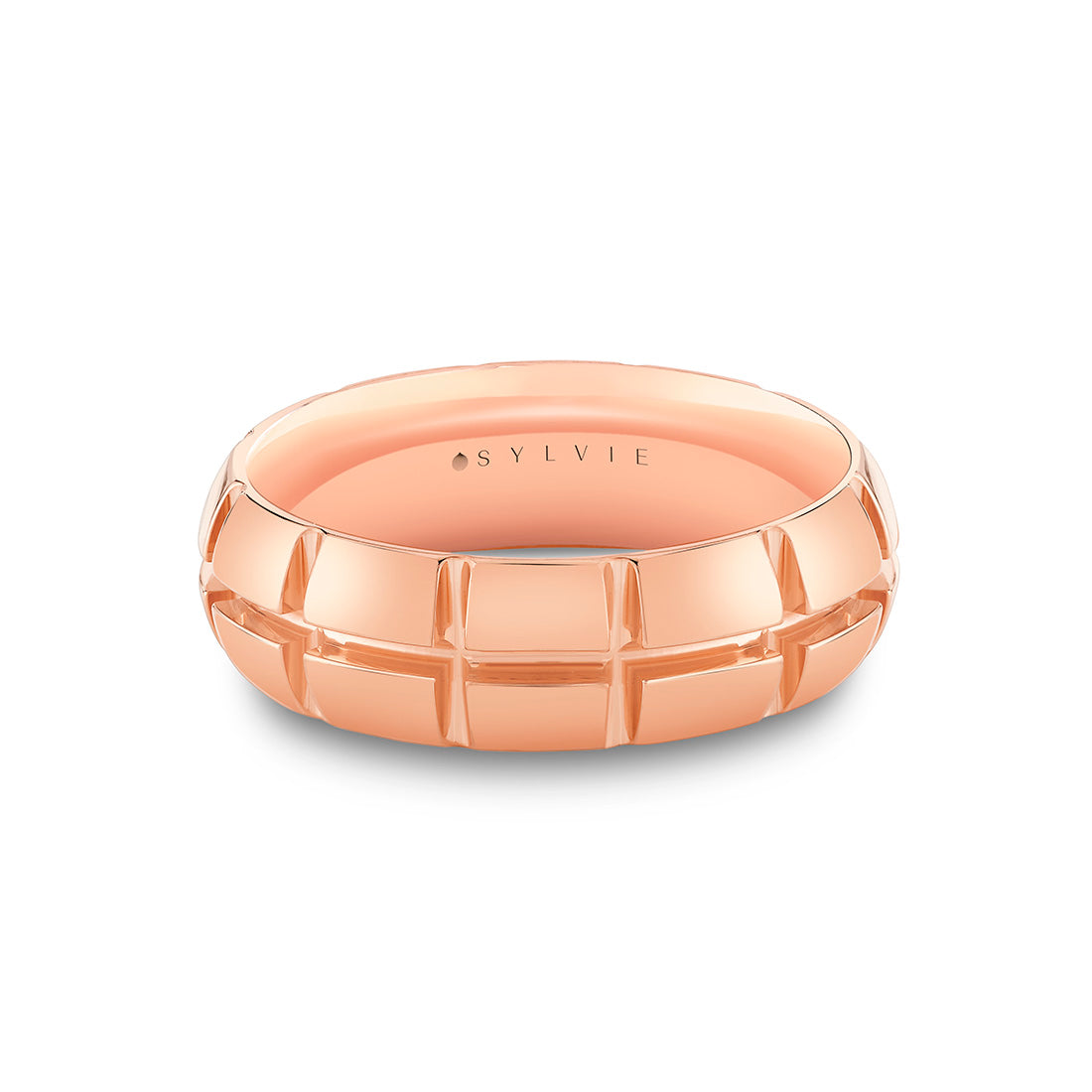 Heritage Men's Band with a Polished Narrow Cross Section Center Channel - Ilyia