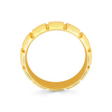 Heritage Men's Band with a Polished Narrow Cross Section Center Channel - Ilyia