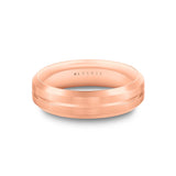 Heritage Brushed Men's Band with Center Groove - Merius