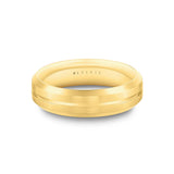 Heritage Brushed Men's Band with Center Groove - Merius