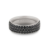 Heritage Brushed Men's Band with Milgrain Center Groove Line - Teagan